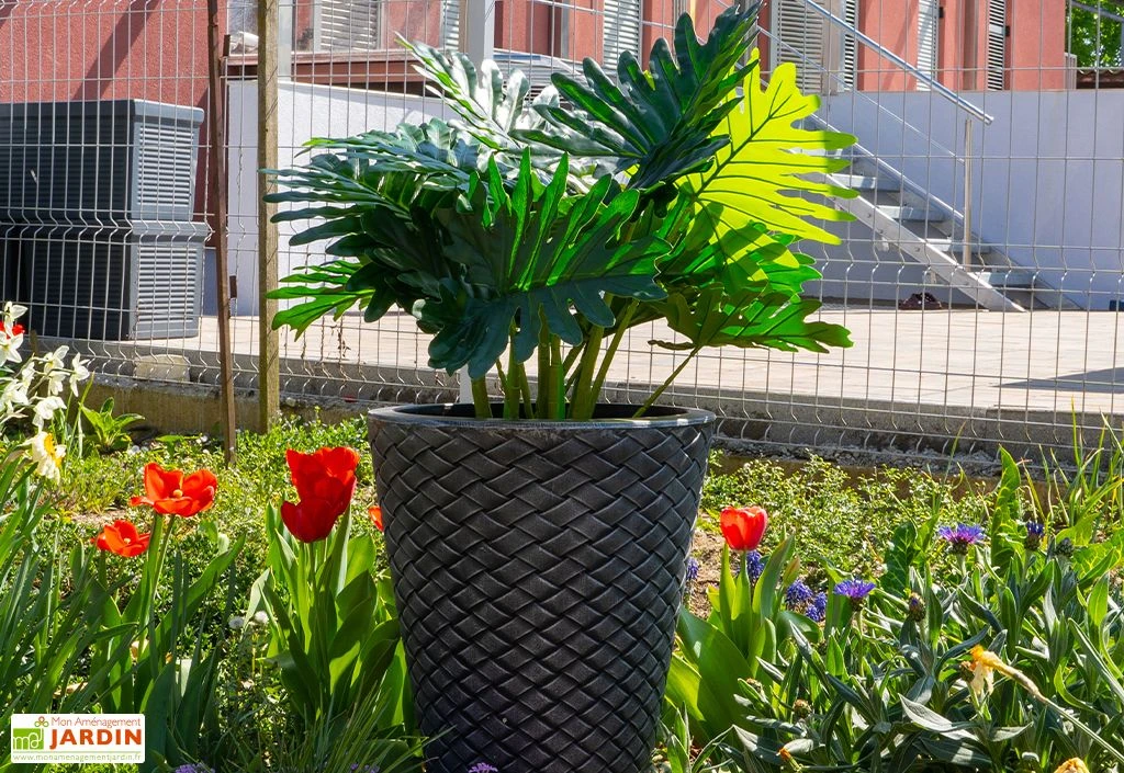 Roto Pot De Fleur En Polyéthylène Latino M Ø37 X 44 Cm 4 Roto Pot De Fleur En Polyéthylène Latino M Ø37 X 44 Cm – Image 2