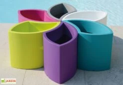 Pot De Fleurs 6 Compartiments En Polyéthylène Fiore – 86 X 30 Cm
