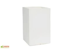 Pot De Fleurs En Polyéthylène Atlantis – 30 X 30 X 47 Cm -Garanti Jardin Magasin pot de fleurs blanc 4