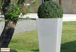 Pot De Fleurs En Polyéthylène Hydrus - 39 X 39 X 85 Cm -Garanti Jardin Magasin pot de fleurs hydrus 3