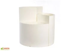 Pot De Fleurs En Polyéthylène Petalo - Ø 50 X 50 Cm -Garanti Jardin Magasin pot de fleurs polyethylene blanc
