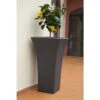 Pot De Fleurs Polyéthylène Patio H85 L48 (pls. Coloris) 2 Pot De Fleurs Polyéthylène Patio H85 L48 (pls. Coloris) -Garanti Jardin Magasin pot fleurs plastique rotomoule polyethylene blanc gris 18l