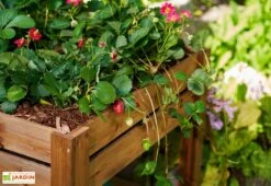 Carré Potager Sur Pieds En Bois Autoclave Brun - 75 X 75 X 79 Cm -Garanti Jardin Magasin potager bois autoclave 1