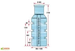 Puits En Polyéthylène à Enterrer 900 L 9 Puits En Polyéthylène à Enterrer 900 L -Garanti Jardin Magasin puits polyethylene a enterrer plastique 900l 3
