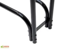 Porte-bûches En Acier Inoxydable Avec Housse En Polyester – 126 Cm -Garanti Jardin Magasin range buches exterieur acier 1