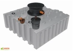 Cuve De Récupération D’eau De Pluie Enterrée – 4000 L Plate -Garanti Jardin Magasin recuperateur eau pluie enterree plat greenlife 4000l biovitor