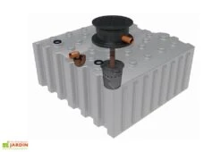 Cuve De Récupération D’eau De Pluie Enterrée – 5000 L Plate -Garanti Jardin Magasin recuperateur eau pluie enterree plat greenlife 5000l biovitor