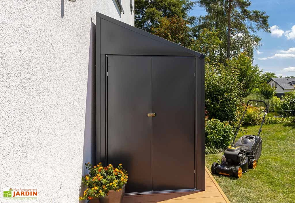 Armoire De Jardin En Acier Galvanisé 124 X 295 Cm 4 Armoire De Jardin En Acier Galvanisé 124 X 295 Cm – Image 2