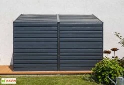 Armoire De Jardin En Acier Galvanisé 124 X 295 Cm 11 Armoire De Jardin En Acier Galvanisé 124 X 295 Cm -Garanti Jardin Magasin remise jardin metal anthracite 1