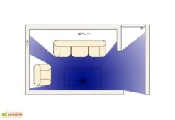 Répulsif Ultrasons Rongeurs Et Insectes : 2 Boîtiers + Câble 10 M -Garanti Jardin Magasin schema angles morts repulsif ultrasons 1