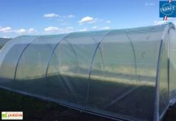 Serre De Jardin Tunnel En Acier Et Polyéthylène Cabriolet – 4,50 X 3,70 M -Garanti Jardin Magasin serre acier polyethylene tonneau