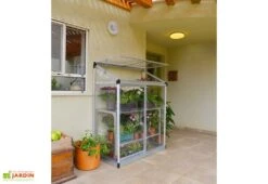 Serre Adossée En Aluminium Et Polycarbonate Lean To (63,5 X 125 Cm) -Garanti Jardin Magasin serre adossee aluminium polycarbonate lean to 63 5 x 125 cm