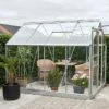 Halls Serre De Jardin En Aluminium Et Verre Trempé Popular 86 - 5 M² 2 Halls Serre De Jardin En Aluminium Et Verre Trempé Popular 86 - 5 M² -Garanti Jardin Magasin serre aluminium verre popular 86 alu