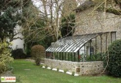 Serre Adossée Ancienne En Aluminium Et Verre Trempé 4mm Chambord 455x280