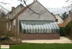 Serre Adossée Ancienne En Aluminium Et Verre Trempé 4mm Chambord 530x280