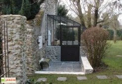 Serre Adossée Ancienne En Aluminium Et Verre Trempé 4mm Chambord 605x280 -Garanti Jardin Magasin serre ancienne en aluminium et verre trempe 4mm chambord 3