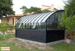 Serre Adossée Ancienne En Aluminium Et Verre Trempé 4mm Versailles 380x280m