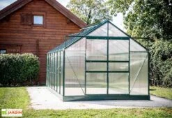 Serre De Jardin Polycarbonate 10,37m² Avec Base + 4 Lucarnes -Garanti Jardin Magasin serre de jardin polycarbonate 10 37m avec base 4 lucarnes