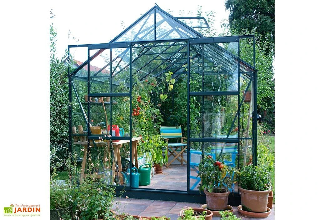 Serre De Jardin En Verre Trempé Lams 8,1 M² - Laurus Verte 3 Serre De Jardin En Verre Trempé Lams 8,1 M² - Laurus Verte