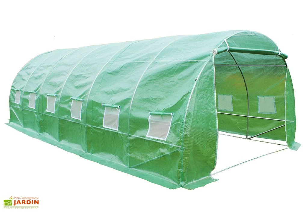 Serre De Jardin En Acier Galvanisé Et Polyéthylène 18 M² 3 Serre De Jardin En Acier Galvanisé Et Polyéthylène 18 M²