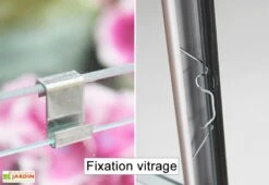 Serre De Jardin Adossée En Verre Lams 0,9 M² - Melissa Anthracite -Garanti Jardin Magasin serre jardin adossee aluminium anthracite verre trempe melissa ida lams 2