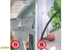 Serre De Jardin Adossée En Verre Lams 1,7 M² - Melissa Anthracite 13 Serre De Jardin Adossée En Verre Lams 1,7 M² - Melissa Anthracite -Garanti Jardin Magasin serre jardin adossee aluminium anthracite verre trempe melissa ida lams 3 1