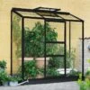 Halls Serre De Jardin Adossée En Verre Horticole Atlan 3 – 1,3 M² -Garanti Jardin Magasin serre jardin adossee verre horticole halls atlan