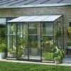 Halls Serre De Jardin Adossée En Verre Trempé Qube Lean-to 68 – 4,7 M² -Garanti Jardin Magasin serre jardin adossee verre qube terrasse