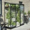 Halls Serre De Jardin Adossée En Verre Trempé Qube Lean-to 26 – 1,2 M² -Garanti Jardin Magasin serre jardin adossee verre terrasse