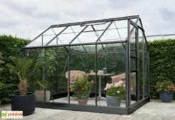 Halls Serre De Jardin En Aluminium Et Verre Horticole Popular 86 (5 M²) 11 Halls Serre De Jardin En Aluminium Et Verre Horticole Popular 86 (5 M²) -Garanti Jardin Magasin serre jardin alu verre horticole noir
