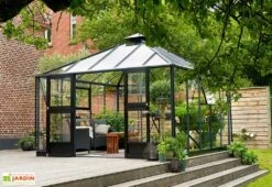 Jardin D’Hiver En Verre Trempé Alu Anthracite 13,5 M² – Juliana Oase 11 Jardin D’Hiver En Verre Trempé Alu Anthracite 13,5 M² – Juliana Oase -Garanti Jardin Magasin serre jardin aluminium anthracite verre trempe juliana oase 11