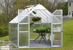Serre De Jardin En Aluminium Et Polycarbonate Essence 9 M² 10 Serre De Jardin En Aluminium Et Polycarbonate Essence 9 M² -Garanti Jardin Magasin serre jardin aluminium polycarbonate essence 9 m 1