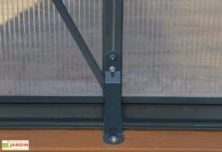 Serre De Jardin En Aluminium Et Polycarbonate Glory 11,8 M² - Grise -Garanti Jardin Magasin serre jardin aluminium polycarbonate glory 11 8 m 1