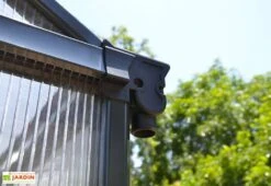 Serre De Jardin En Aluminium Et Polycarbonate Glory 11,8 M² - Grise -Garanti Jardin Magasin serre jardin aluminium polycarbonate glory 11 8 m 5