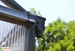 Serre De Jardin En Aluminium Et Polycarbonate Glory 6 M² - Grise -Garanti Jardin Magasin serre jardin aluminium polycarbonate glory 6 m 6