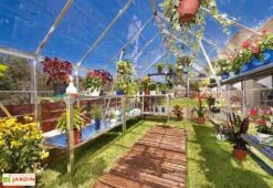 Serre De Jardin En Aluminium Et Polycarbonate Octave 9 M² -Garanti Jardin Magasin serre jardin aluminium polycarbonate octave 9 m 4