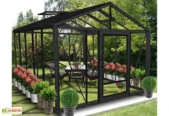 Serre De Jardin En Aluminium Et Verre Trempé Supra 12 M² 10 Serre De Jardin En Aluminium Et Verre Trempé Supra 12 M² -Garanti Jardin Magasin serre jardin aluminium supra 315x380 cm 1