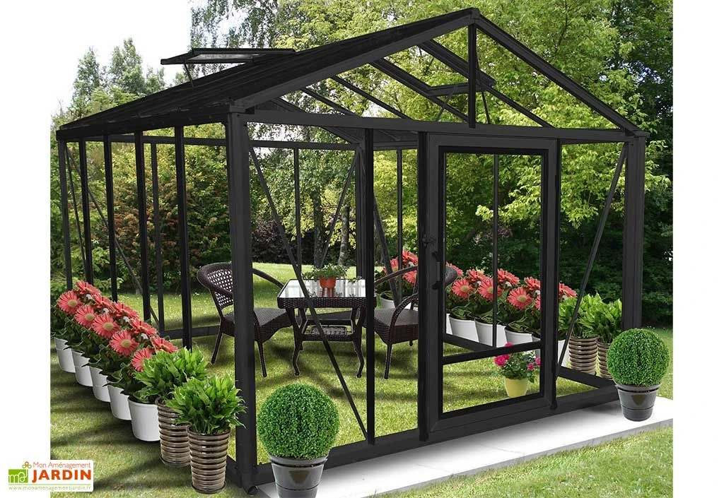 Serre De Jardin En Aluminium Et Verre Trempé Supra 12 M² 5 Serre De Jardin En Aluminium Et Verre Trempé Supra 12 M² – Image 3