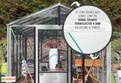 Serre De Jardin En Aluminium Et Verre Trempé Supra 16,7 M² -Garanti Jardin Magasin serre jardin aluminium supra 530x315 cm 1