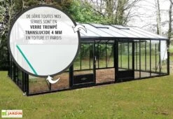 Serre De Jardin En Aluminium Et Verre Trempé Supra 34,7 M² -Garanti Jardin Magasin serre jardin aluminium supra 753x460 cm 1