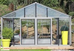 Serre De Jardin En Aluminium Et Verre Trempé Supra 34,7 M² -Garanti Jardin Magasin serre jardin aluminium supra 753x460 cm 4