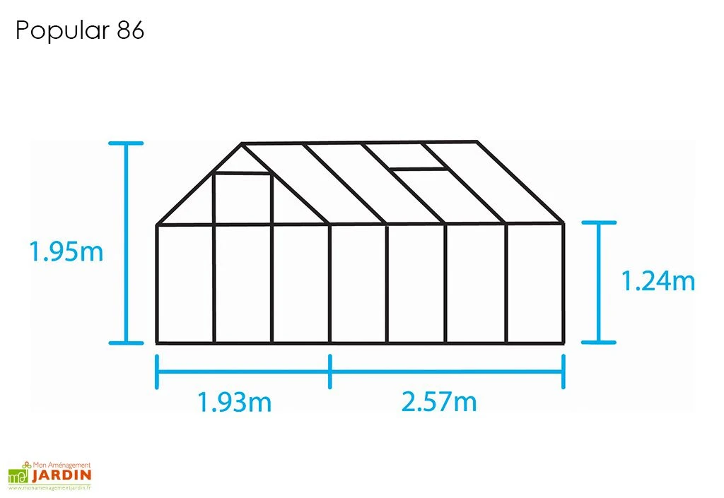 Halls Serre De Jardin En Aluminium Et Verre Horticole Popular 86 (5 M²) 7 Halls Serre De Jardin En Aluminium Et Verre Horticole Popular 86 (5 M²) – Image 5