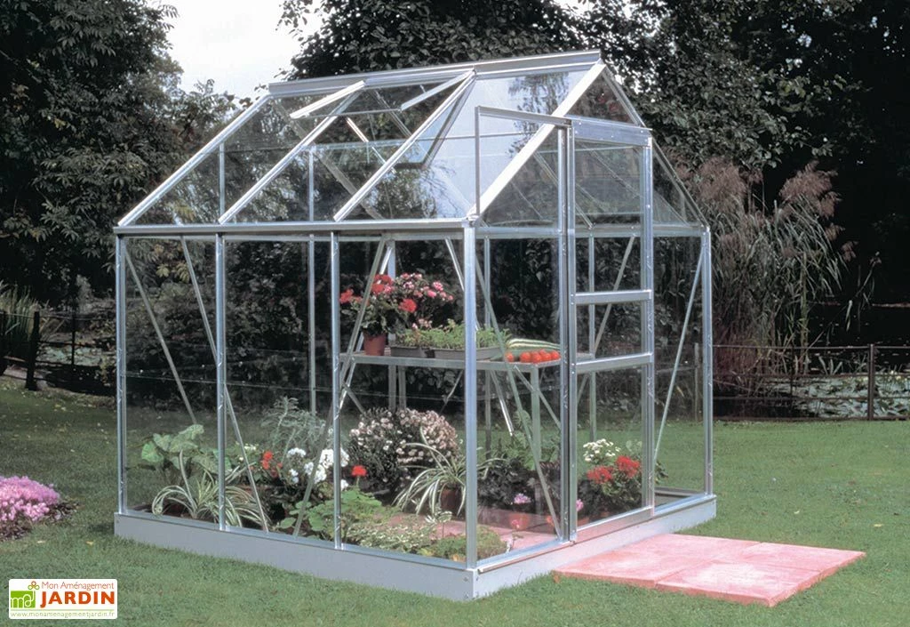Halls Serre De Jardin En Aluminium Et Verre Popular 66 (3,8 M²) 4 Halls Serre De Jardin En Aluminium Et Verre Popular 66 (3,8 M²) – Image 2