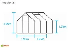 Halls Serre De Jardin En Aluminium Et Verre Popular 66 (3,8 M²) 13 Halls Serre De Jardin En Aluminium Et Verre Popular 66 (3,8 M²) -Garanti Jardin Magasin serre jardin aluminium verre popular 66 38m 4