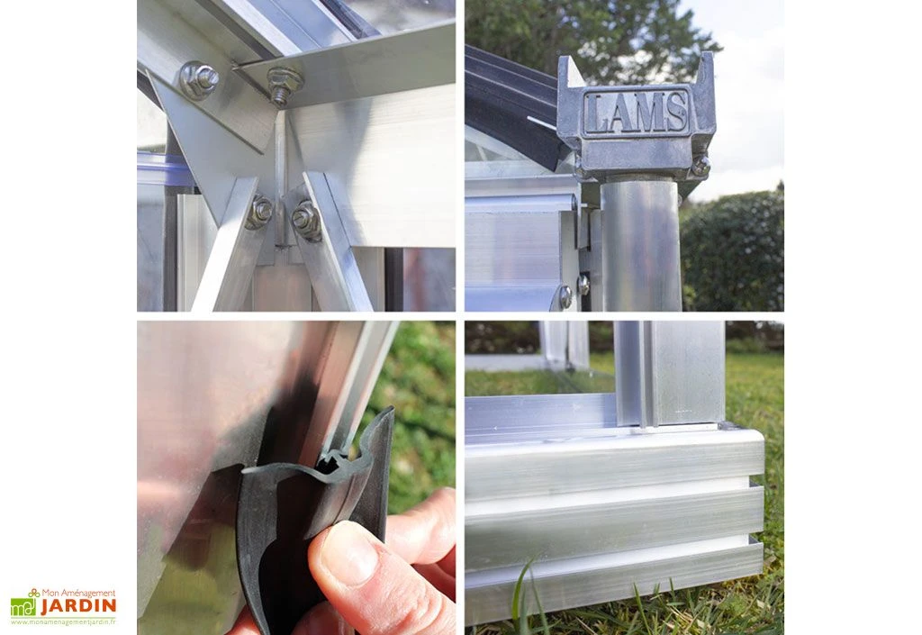 Serre De Jardin En Aluminium Et Verre Trempé Essentia 18,7 M² 7 Serre De Jardin En Aluminium Et Verre Trempé Essentia 18,7 M² – Image 5