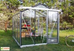 Serre De Jardin En Aluminium Et Verre Trempé Essentia 7,3 M²