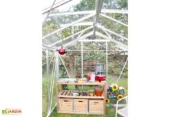 Serre De Jardin En Aluminium Et Verre Trempé Essentia 7,3 M² -Garanti Jardin Magasin serre jardin aluminium verre trempe essentia 73m 3