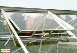 Serre De Jardin En Alu Et Verre Trempé Lams 12,9 M² - Laurus Alu Naturel 10 Serre De Jardin En Alu Et Verre Trempé Lams 12,9 M² - Laurus Alu Naturel -Garanti Jardin Magasin serre jardin aluminium verre trempe laurus lams 13m2 brut