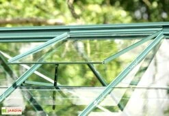 Serre De Jardin En Alu Et Verre Trempé Lams 12,9 M² - Laurus Vert -Garanti Jardin Magasin serre jardin aluminium verre trempe laurus lams 13m2 vert 1