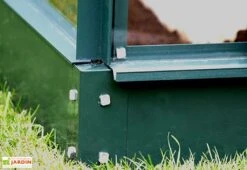 Serre De Jardin En Alu Et Verre Trempé Lams 12,9 M² - Laurus Vert -Garanti Jardin Magasin serre jardin aluminium verre trempe laurus lams 13m2 vert 2